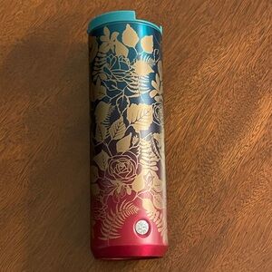 Starbucks Fall 2020 Teal Berry Rose Vacuum Insulated Stainless Steel Tumbler